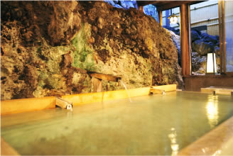 名湯草津温泉唯一の天然岩風呂温泉宿番付でも常に上位に