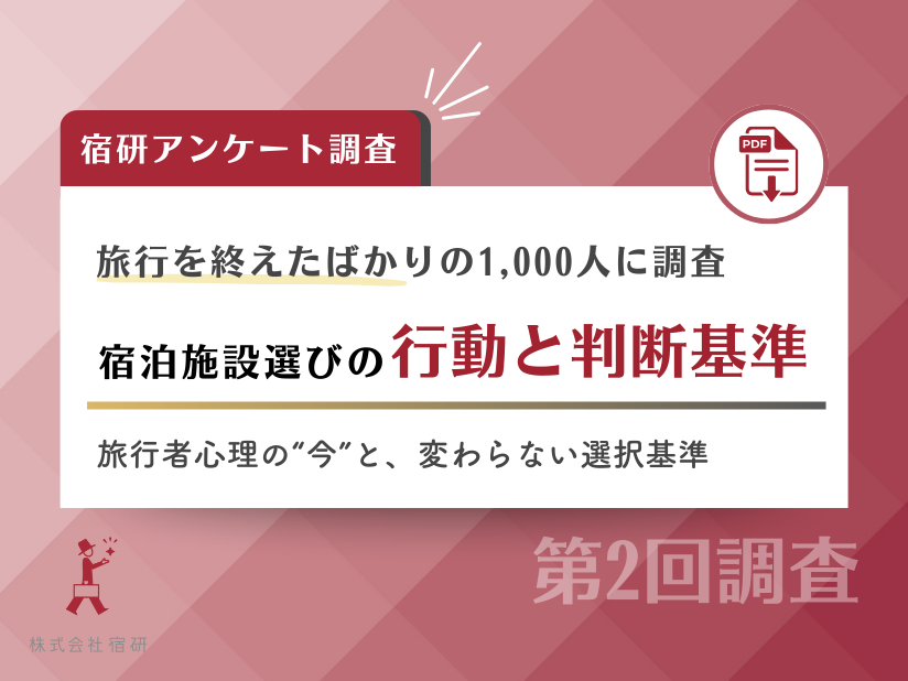 旅行を終えたばかりの1,000人に聞いた。2025年物価高時代の「宿泊施設選び」の行動と判断基準